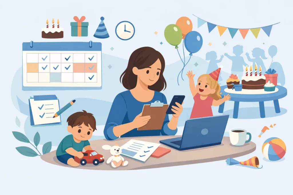 Feestplanning met kinderen zonder feeststress